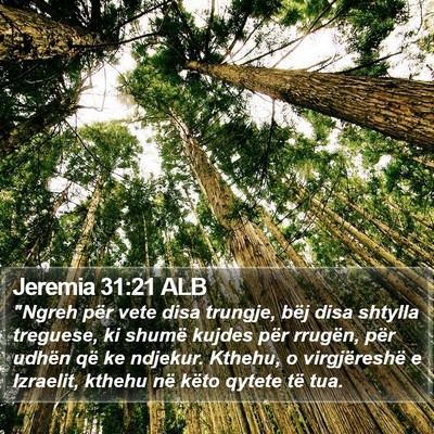 Jeremia 31:21 ALB Bible Verse Image