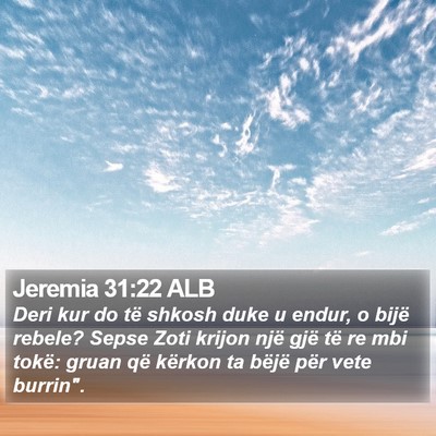 Jeremia 31:22 ALB Bible Verse Image
