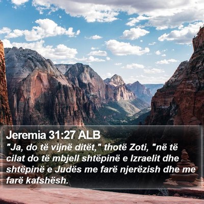 Jeremia 31:27 ALB Bible Verse Image