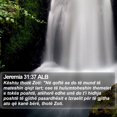 Jeremia 31:37 ALB Bible Verse Image