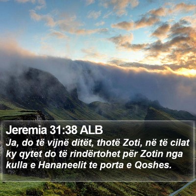 Jeremia 31:38 ALB Bible Verse Image