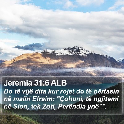 Jeremia 31:6 ALB Bible Verse Image