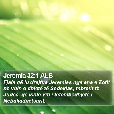 Jeremia 32:1 ALB Bible Verse Image