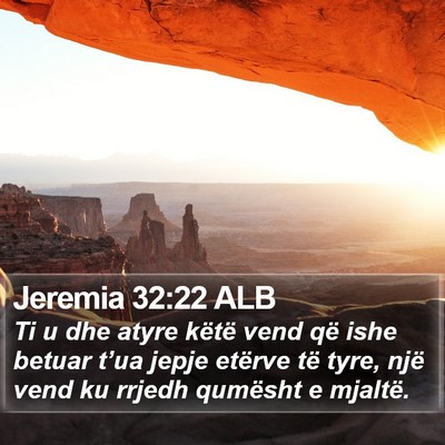 Jeremia 32:22 ALB Bible Verse Image
