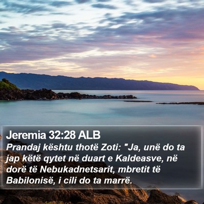 Jeremia 32:28 ALB Bible Verse Image