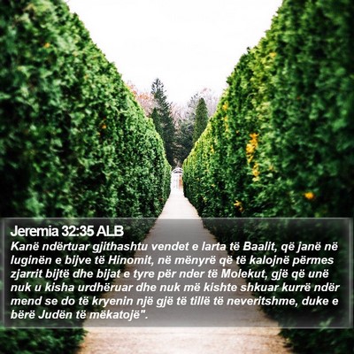 Jeremia 32:35 ALB Bible Verse Image