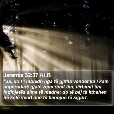 Jeremia 32:37 ALB Bible Verse Image