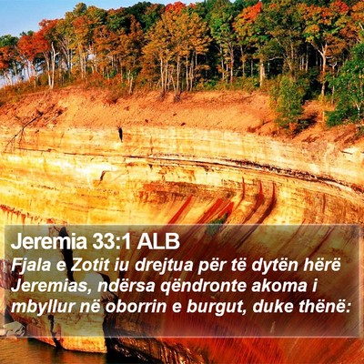 Jeremia 33:1 ALB Bible Verse Image