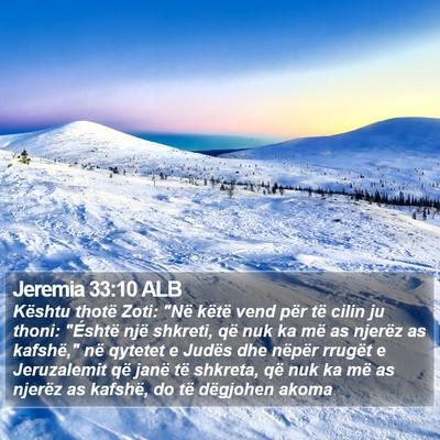 Jeremia 33:10 ALB Bible Verse Image