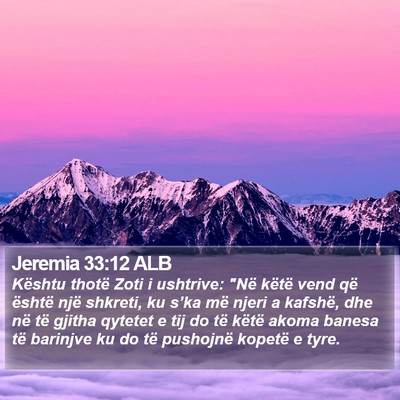 Jeremia 33:12 ALB Bible Verse Image