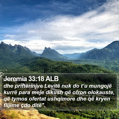 Jeremia 33:18 ALB Bible Verse Image