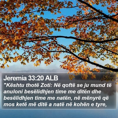 Jeremia 33:20 ALB Bible Verse Image