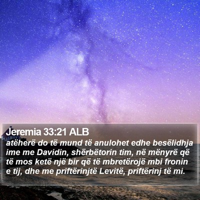 Jeremia 33:21 ALB Bible Verse Image