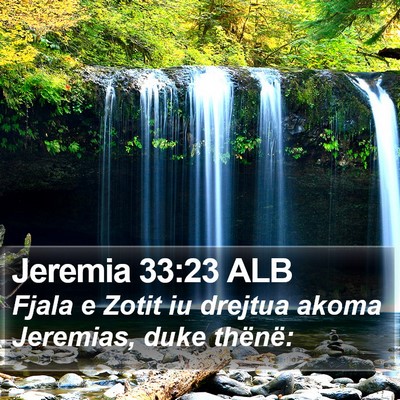 Jeremia 33:23 ALB Bible Verse Image