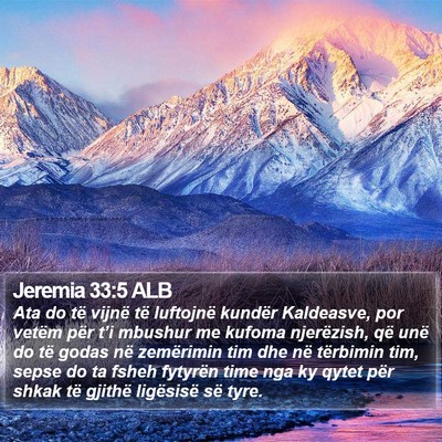Jeremia 33:5 ALB Bible Verse Image