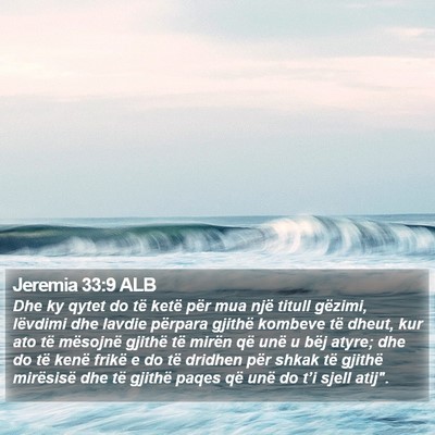 Jeremia 33:9 ALB Bible Verse Image