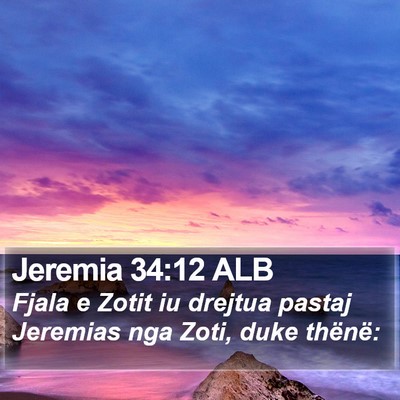 Jeremia 34:12 ALB Bible Verse Image