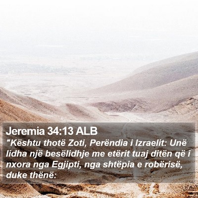 Jeremia 34:13 ALB Bible Verse Image