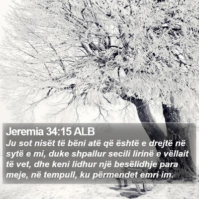 Jeremia 34:15 ALB Bible Verse Image