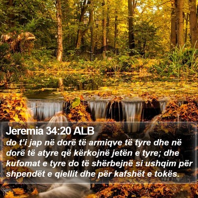 Jeremia 34:20 ALB Bible Verse Image