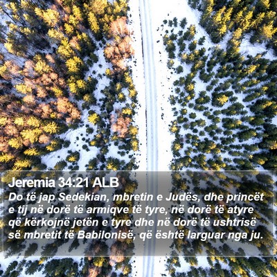 Jeremia 34:21 ALB Bible Verse Image