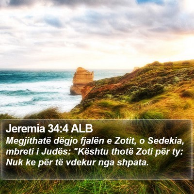 Jeremia 34:4 ALB Bible Verse Image