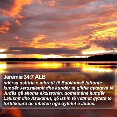 Jeremia 34:7 ALB Bible Verse Image