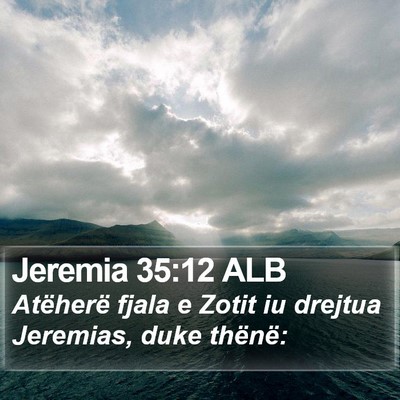 Jeremia 35:12 ALB Bible Verse Image