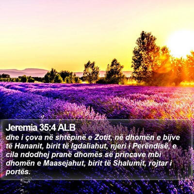 Jeremia 35:4 ALB Bible Verse Image