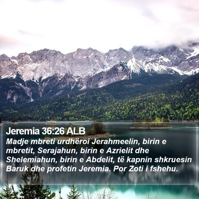 Jeremia 36:26 ALB Bible Verse Image