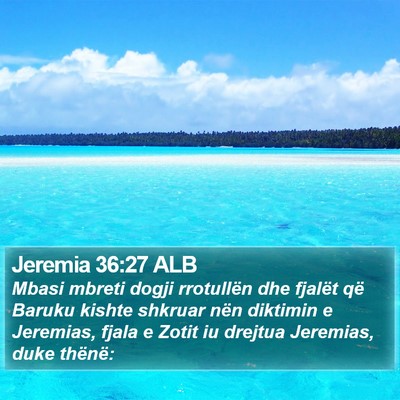 Jeremia 36:27 ALB Bible Verse Image
