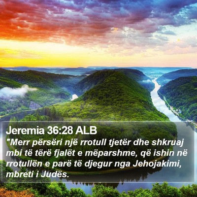 Jeremia 36:28 ALB Bible Verse Image