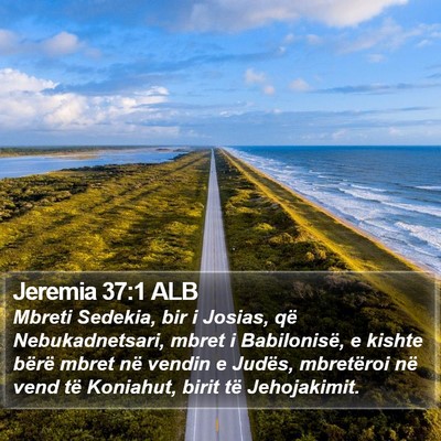 Jeremia 37:1 ALB Bible Verse Image