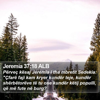 Jeremia 37:18 ALB Bible Verse Image