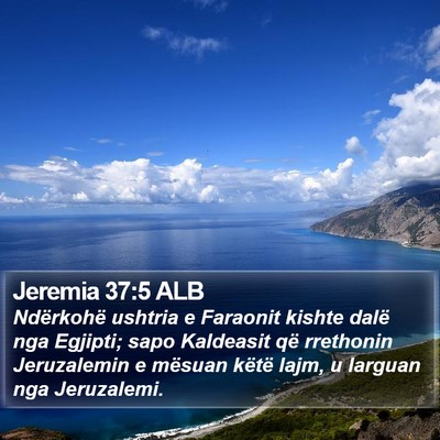 Jeremia 37:5 ALB Bible Verse Image