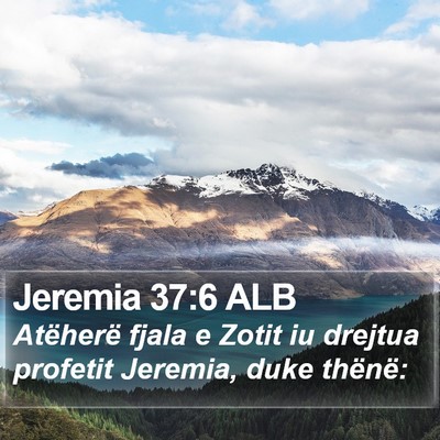 Jeremia 37:6 ALB Bible Verse Image
