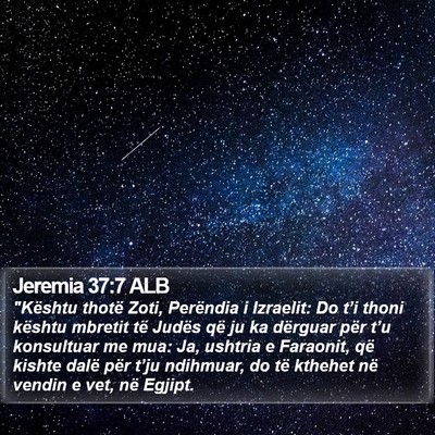 Jeremia 37:7 ALB Bible Verse Image