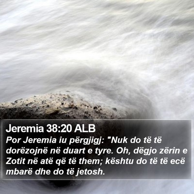 Jeremia 38:20 ALB Bible Verse Image