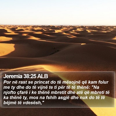 Jeremia 38:25 ALB Bible Verse Image