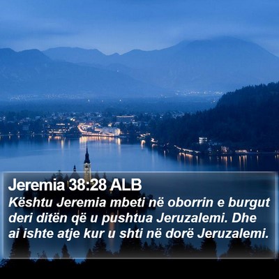 Jeremia 38:28 ALB Bible Verse Image