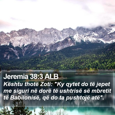 Jeremia 38:3 ALB Bible Verse Image