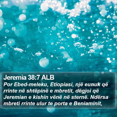 Jeremia 38:7 ALB Bible Verse Image