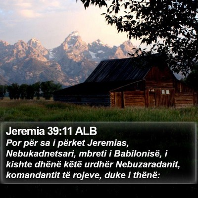 Jeremia 39:11 ALB Bible Verse Image