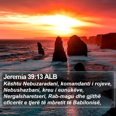 Jeremia 39:13 ALB Bible Verse Image
