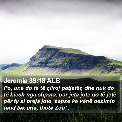 Jeremia 39:18 ALB Bible Verse Image