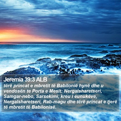 Jeremia 39:3 ALB Bible Verse Image