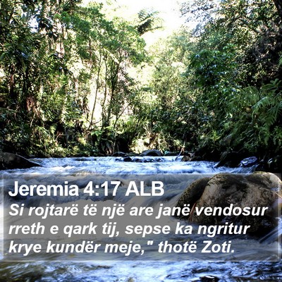 Jeremia 4:17 ALB Bible Verse Image