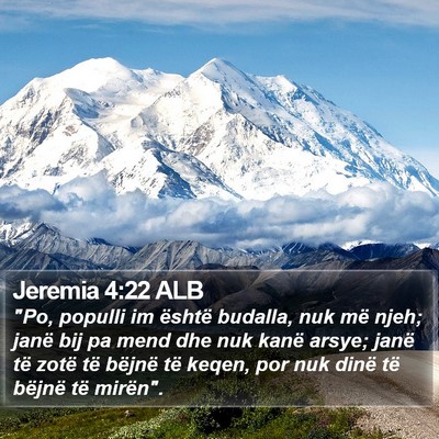 Jeremia 4:22 ALB Bible Verse Image