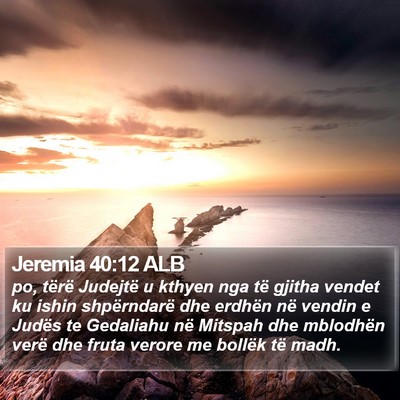 Jeremia 40:12 ALB Bible Verse Image