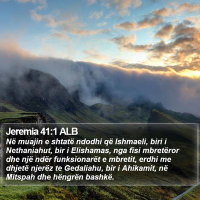 Jeremia 41:1 ALB Bible Verse Image